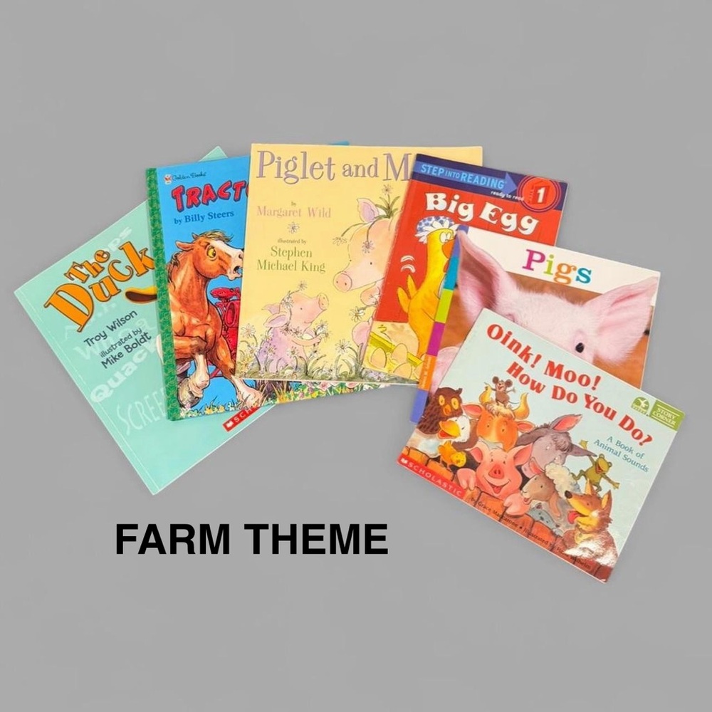 Children's Books Farm Theme Set of 6